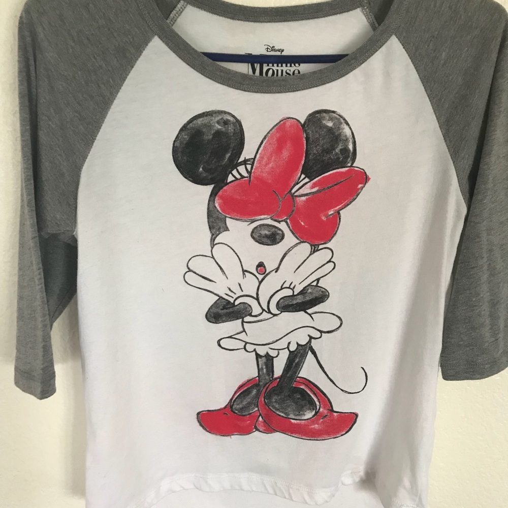 Mini mouse baseball tee